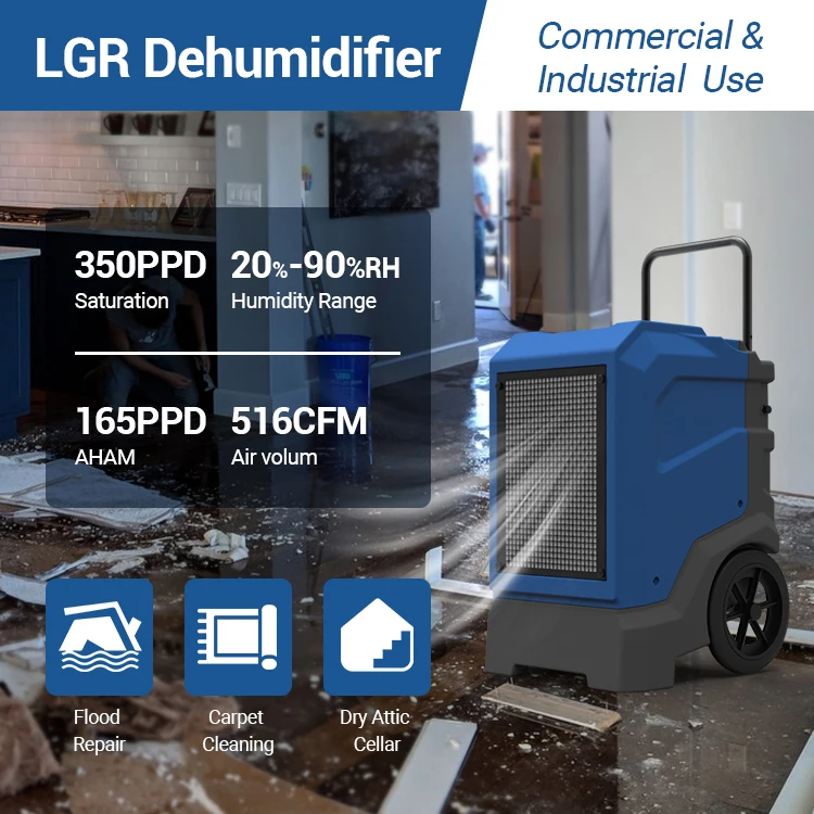 HotPreair Commercial 165 PPD Water Damage restoration Cleaning Equipment Industrial LGR Dehumidifier
HotPreair Commercial 165 PPD Water Damage restoration Cleaning Equipment Industrial LGR Dehumidifier