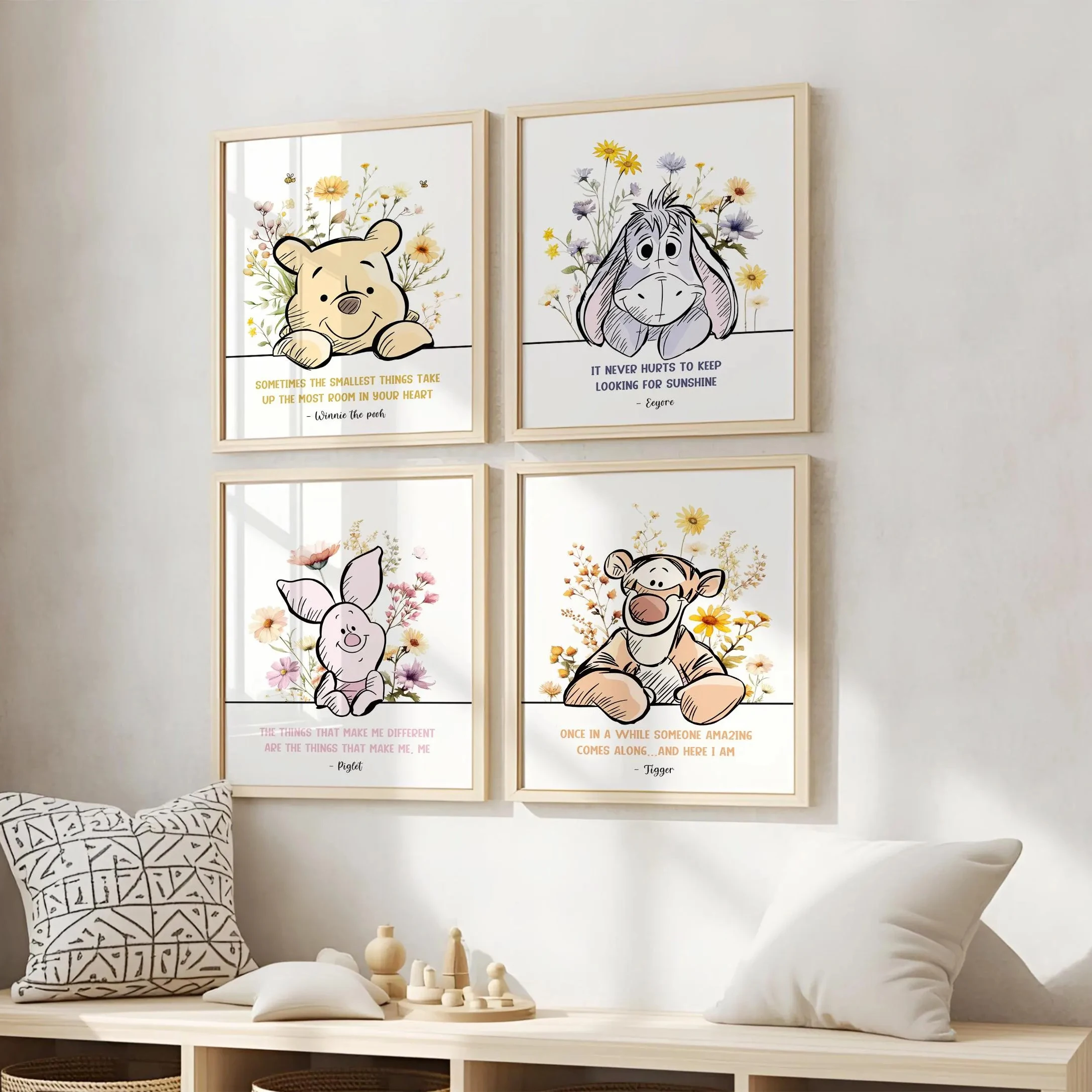 Winnie the Pooh print pattern suitable for baby room Winnie the Pooh friends room decoration Piglet Tigger Eeyore canvas poster
Winnie the Pooh print pattern suitable for baby room Winnie the Pooh friends room decoration Piglet Tigger Eeyore canvas poster