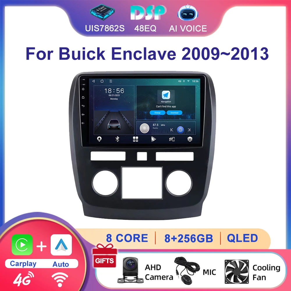9" Android 13 GPS Audio 64GB 128GB Car Radio Carplay Android Auto WIFI 4G Touch Screen Stereo Player For Buick Enclave 2009~2013
9" Android 13 GPS Audio 64GB 128GB Car Radio Carplay Android Auto WIFI 4G Touch Screen Stereo Player For Buick Enclave 2009~2013