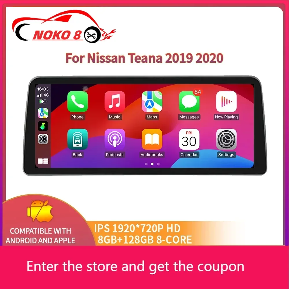 12.3" Android 14 For Nissan Teana 2019 2020 Car Radio Multimedia Video Player Navigation GPS Wireless Carplay Car Radio Screen
12.3" Android 14 For Nissan Teana 2019 2020 Car Radio Multimedia Video Player Navigation GPS Wireless Carplay Car Radio Screen