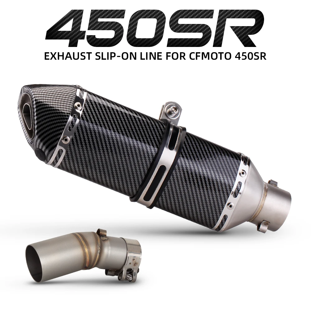 Motorcycle exhaust muffler with DB Killer For CFMOTO 450SR 450SS 450NK 450 SR/SS/NK 2022-2026 Motobike escape mid link pipe kit
Motorcycle exhaust muffler with DB Killer For CFMOTO 450SR 450SS 450NK 450 SR/SS/NK 2022-2026 Motobike escape mid link pipe kit