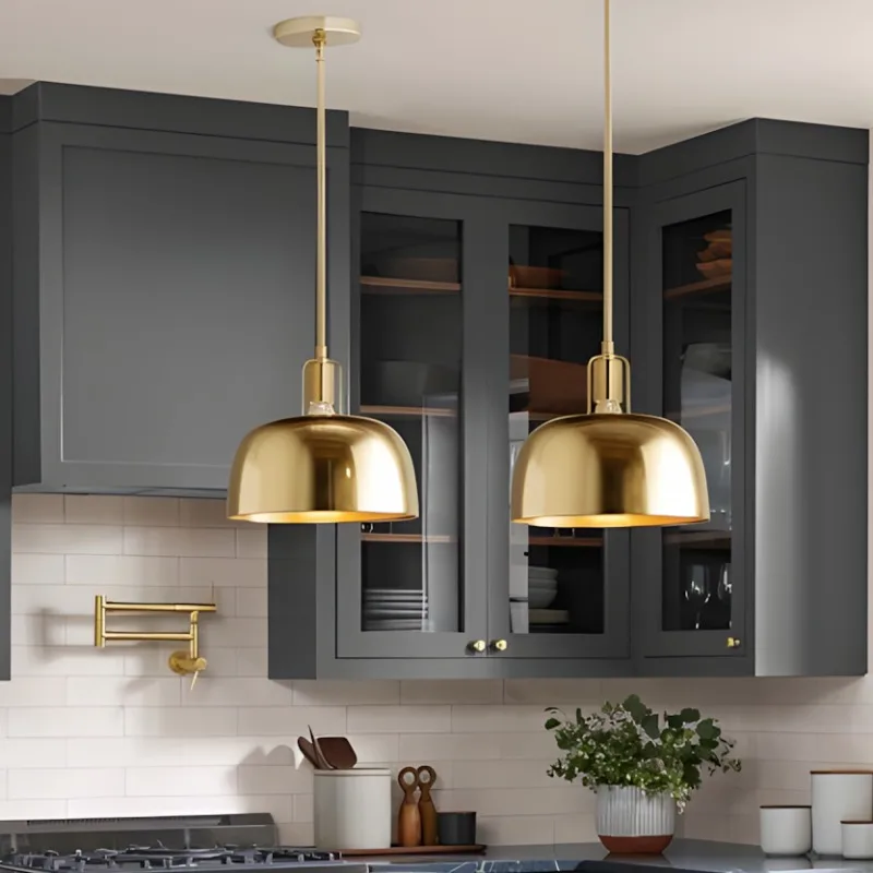 With oversized metal lampshade and adjustable light cord, suitable for kitchen island or entrance
With oversized metal lampshade and adjustable light cord, suitable for kitchen island or entrance