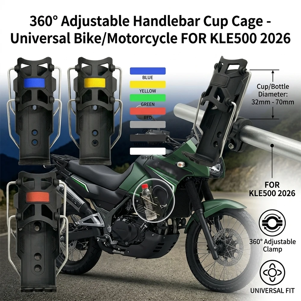 Adjustable Universal Motorcycle Bottle Holder Accessorie For KAWASAKI KLE500 KLE 500 kle500 2026 KLE600 KLE MOTO Cup Holder
Adjustable Universal Motorcycle Bottle Holder Accessorie For KAWASAKI KLE500 KLE 500 kle500 2026 KLE600 KLE MOTO Cup Holder
