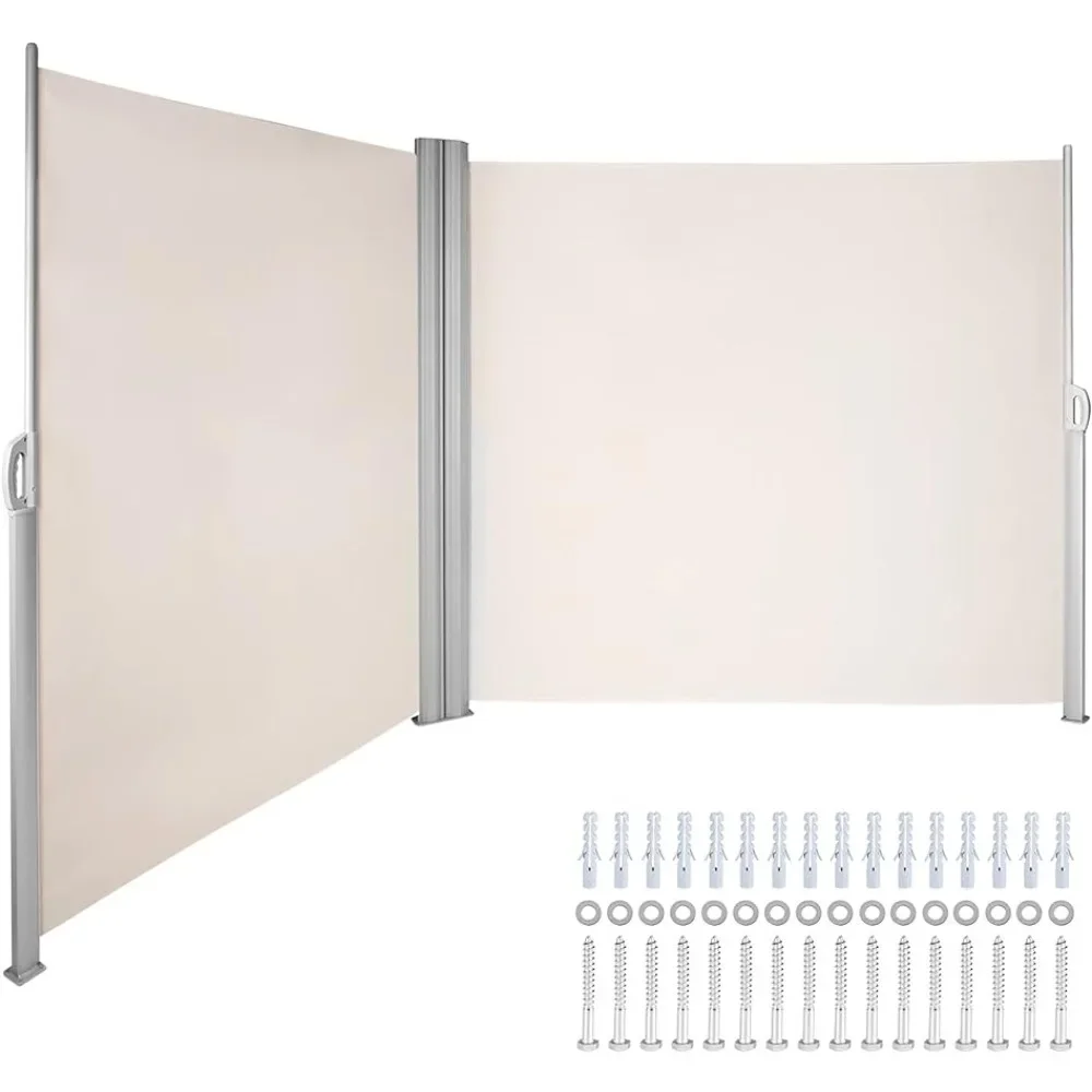 Retractable Side Awning, 50 71''x236'' Rugged Full Aluminum Rust-Proof Side Awning Sunshine Privacy Divider
Retractable Side Awning, 50 71''x236'' Rugged Full Aluminum Rust-Proof Side Awning Sunshine Privacy Divider