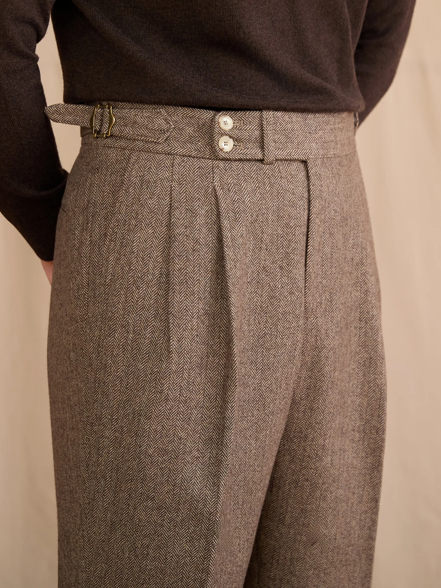 Warm Woolen Straight Leg High Waist Trousers Retro British Style Casual Pants for Men Business Casual Pure Color Autumn Winter
Warm Woolen Straight Leg High Waist Trousers Retro British Style Casual Pants for Men Business Casual Pure Color Autumn Winter