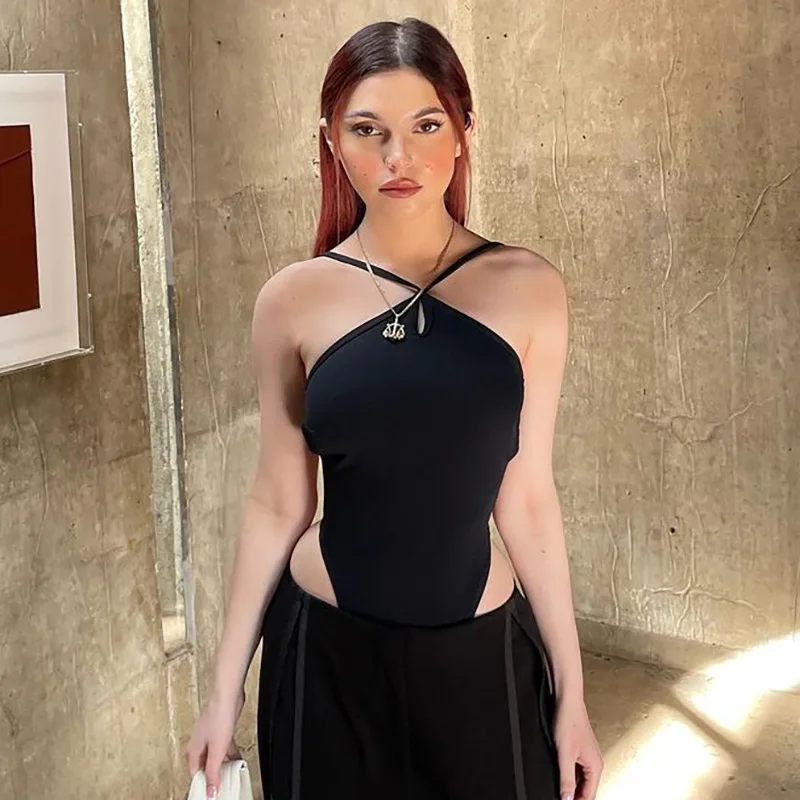 Spring And Summer Sexy Inner Suspender Cross Backless Spicy Girl Street Slimming Jumpsuit For Women
Spring And Summer Sexy Inner Suspender Cross Backless Spicy Girl Street Slimming Jumpsuit For Women