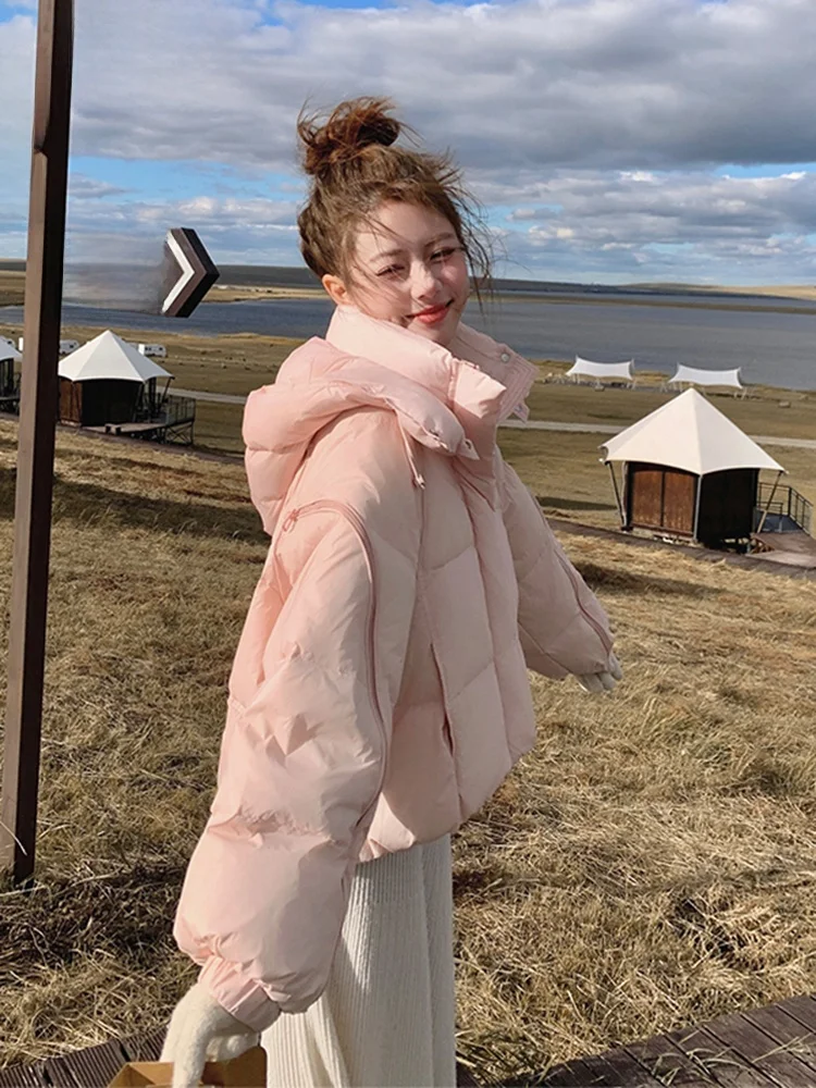 Женская пуховая куртка Sli Ort, белая, с наполнителем из перьев, теплая, утепленная, зимняя, в корейском стиле, для повседневной носки, со съемным капюшоном
Женская пуховая куртка Sli Ort, белая, с наполнителем из перьев, теплая, утепленная, зимняя, в корейском стиле, для повседневной носки, со съемным капюшоном