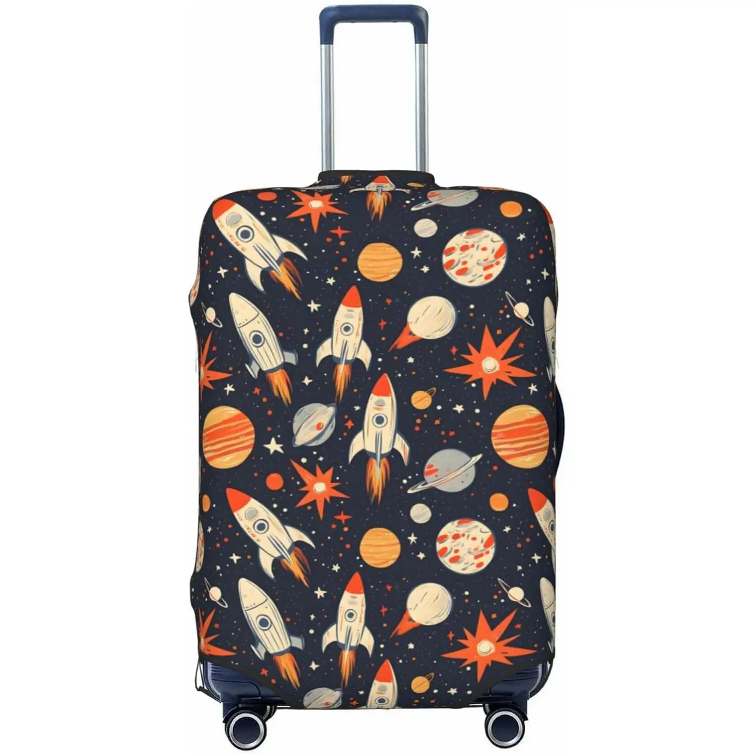 Luggage Cover Protector Soft Star Rocket Planet Print Suitcase Covers for Luggage for Unisex Vibrant Vacation Accessories Gifts
Luggage Cover Protector Soft Star Rocket Planet Print Suitcase Covers for Luggage for Unisex Vibrant Vacation Accessories Gifts