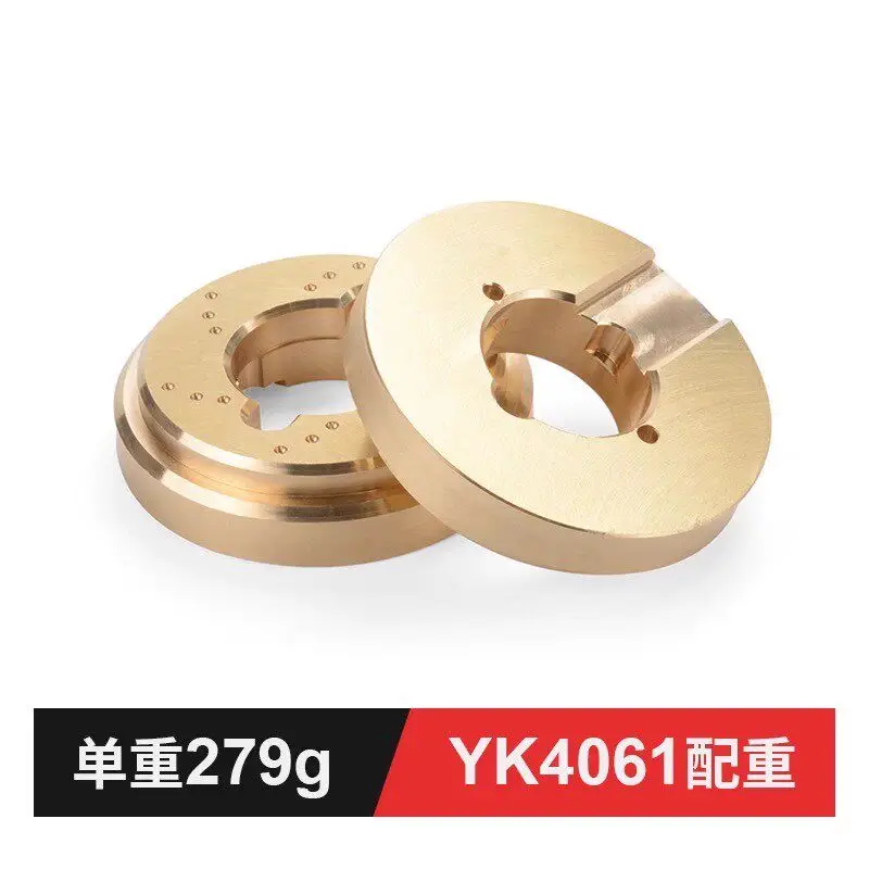 Yk Yk4061 Brass Wheel Counterweight 558g One Pair Low Center Of Gravity One Sixth Scale Rc Electric Crawler Car Upgrade Parts
Yk Yk4061 Brass Wheel Counterweight 558g One Pair Low Center Of Gravity One Sixth Scale Rc Electric Crawler Car Upgrade Parts