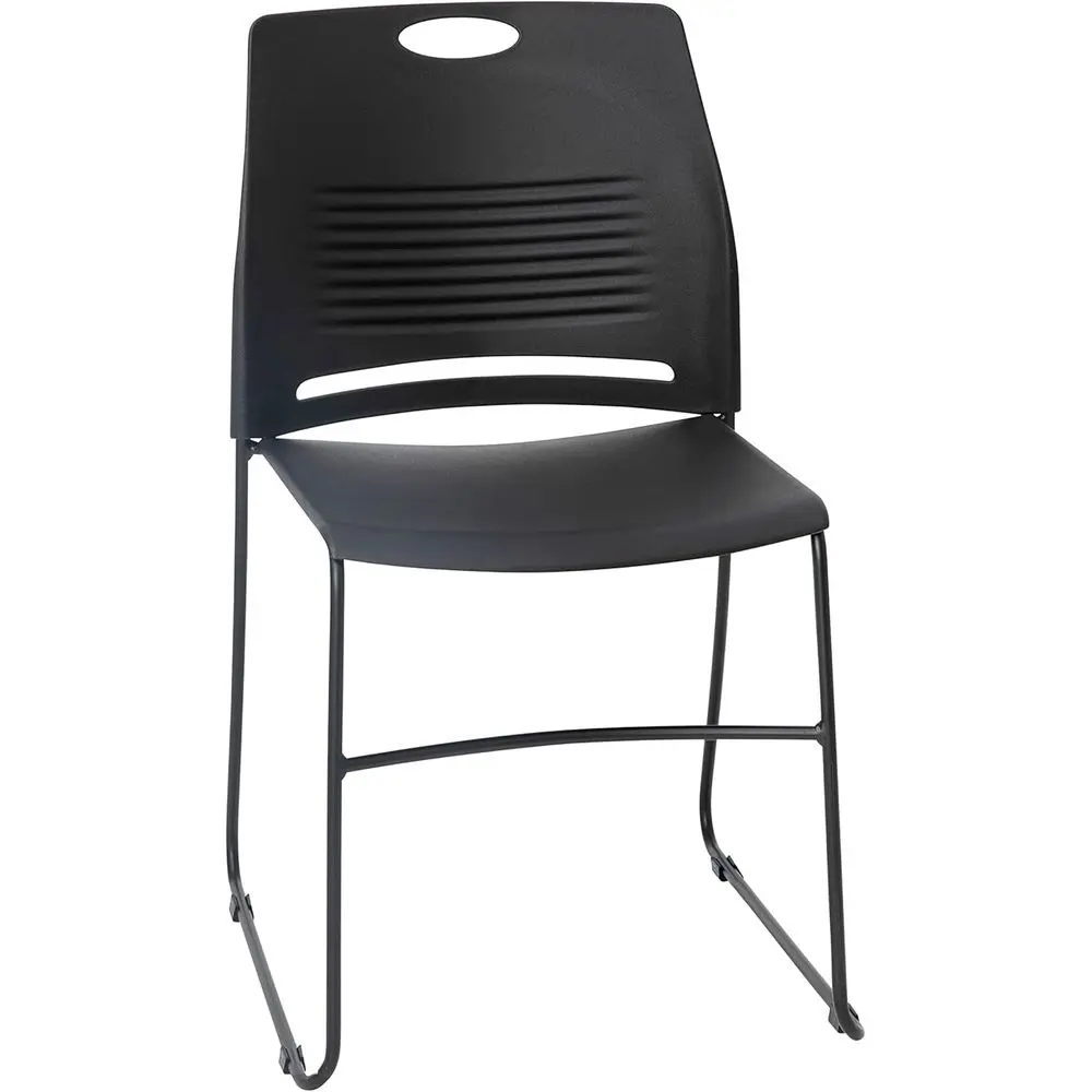 Hercules Series Commercial Stack Chair - 660 lb. acity - Durable Black Perorated Plastic Back - Black Powder Coated Steel Sled B
Hercules Series Commercial Stack Chair - 660 lb. acity - Durable Black Perorated Plastic Back - Black Powder Coated Steel Sled B