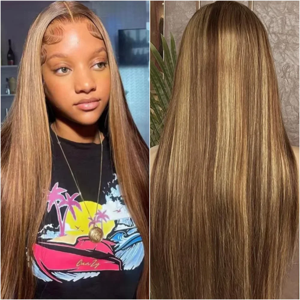 P4/27 Highlight Human Hair Wig 13x6 HD Lace Frontal Wig Straight 13x4 Lace Front Wig Brazilian Hair for Women 220 Density 30Inch
P4/27 Highlight Human Hair Wig 13x6 HD Lace Frontal Wig Straight 13x4 Lace Front Wig Brazilian Hair for Women 220 Density 30Inch