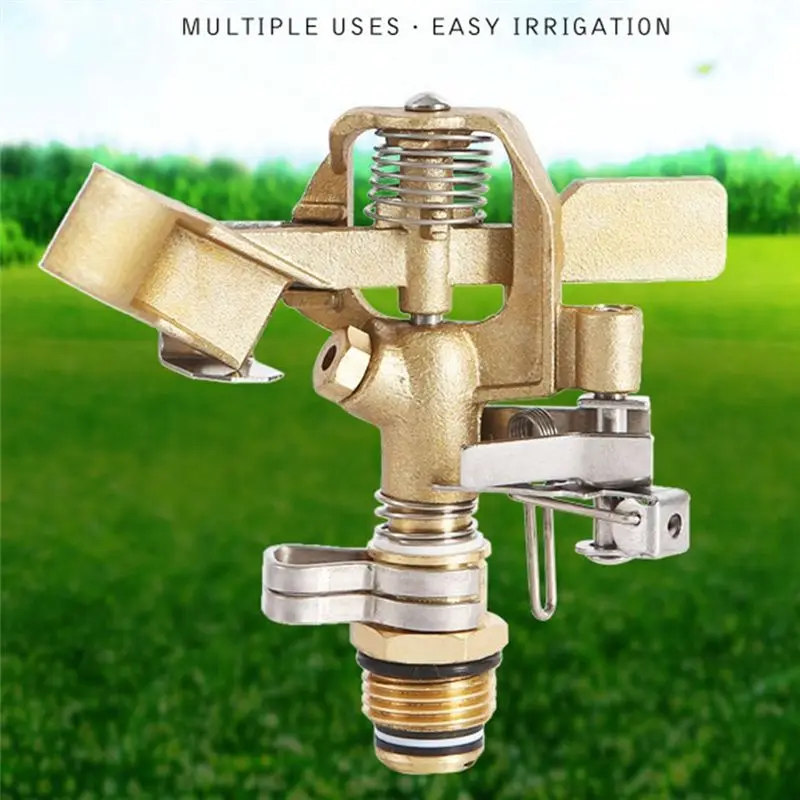 A74U 1/2 Inch Brass Impact Sprinkler 2 Pack, Heavy Duty Lawn Sprinkler Head with Nozzles, Adjustable 20 - 360 Degree Large
A74U 1/2 Inch Brass Impact Sprinkler 2 Pack, Heavy Duty Lawn Sprinkler Head with Nozzles, Adjustable 20 - 360 Degree Large