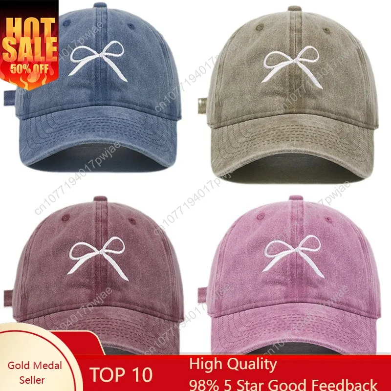 New Women Cotton Cute Washed Baseball Cap Four Season Female Lady Fashion Outdoor Casual Retro Bowknot Cap Hat for Women
New Women Cotton Cute Washed Baseball Cap Four Season Female Lady Fashion Outdoor Casual Retro Bowknot Cap Hat for Women