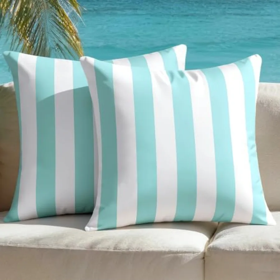 Outdoor Waterproof Throw Pillow Covers Pack of 2 Decorative Striped Cushion Cases Modern Farmhouse Sunbrella Cushion Covers for
Outdoor Waterproof Throw Pillow Covers Pack of 2 Decorative Striped Cushion Cases Modern Farmhouse Sunbrella Cushion Covers for