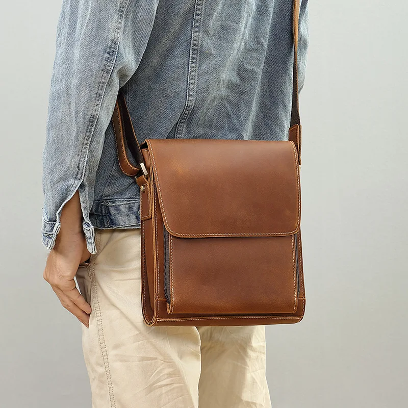 AIGUONIU New Customized Shoulder Sling Bag Crossbody Bags for Men Genuine Cow Leather New Fashion Messenger Bag Business
AIGUONIU New Customized Shoulder Sling Bag Crossbody Bags for Men Genuine Cow Leather New Fashion Messenger Bag Business