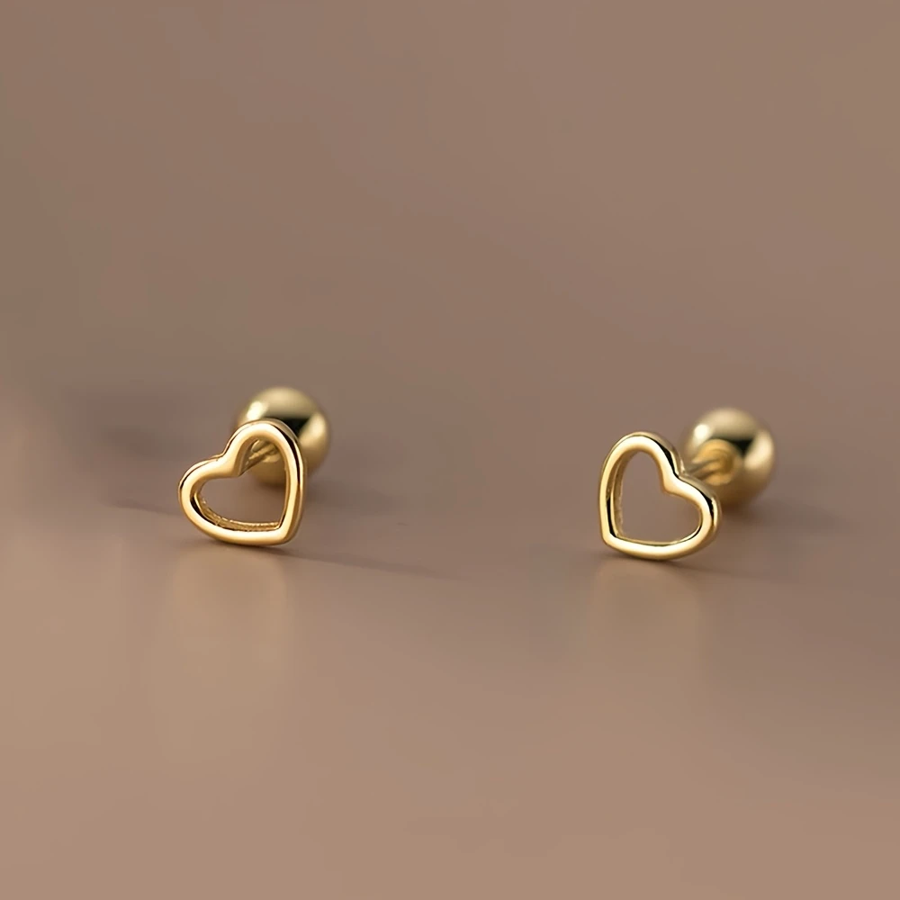 Hypoallergenic Stainless Steel Golden Heart Stud Earrings- Fade Resistant, Comfortable& Versatile, Simple Elegant High-Quality Fashion Earrings for Women, Perfect for Daily Wear/Parties, Exquisite Gift Choice
Hypoallergenic Stainless Steel Golden Heart Stud Earrings- Fade Resistant, Comfortable& Versatile, Simple Elegant High-Quality Fashion Earrings for Women, Perfect for Daily Wear/Parties, Exquisite Gift Choice