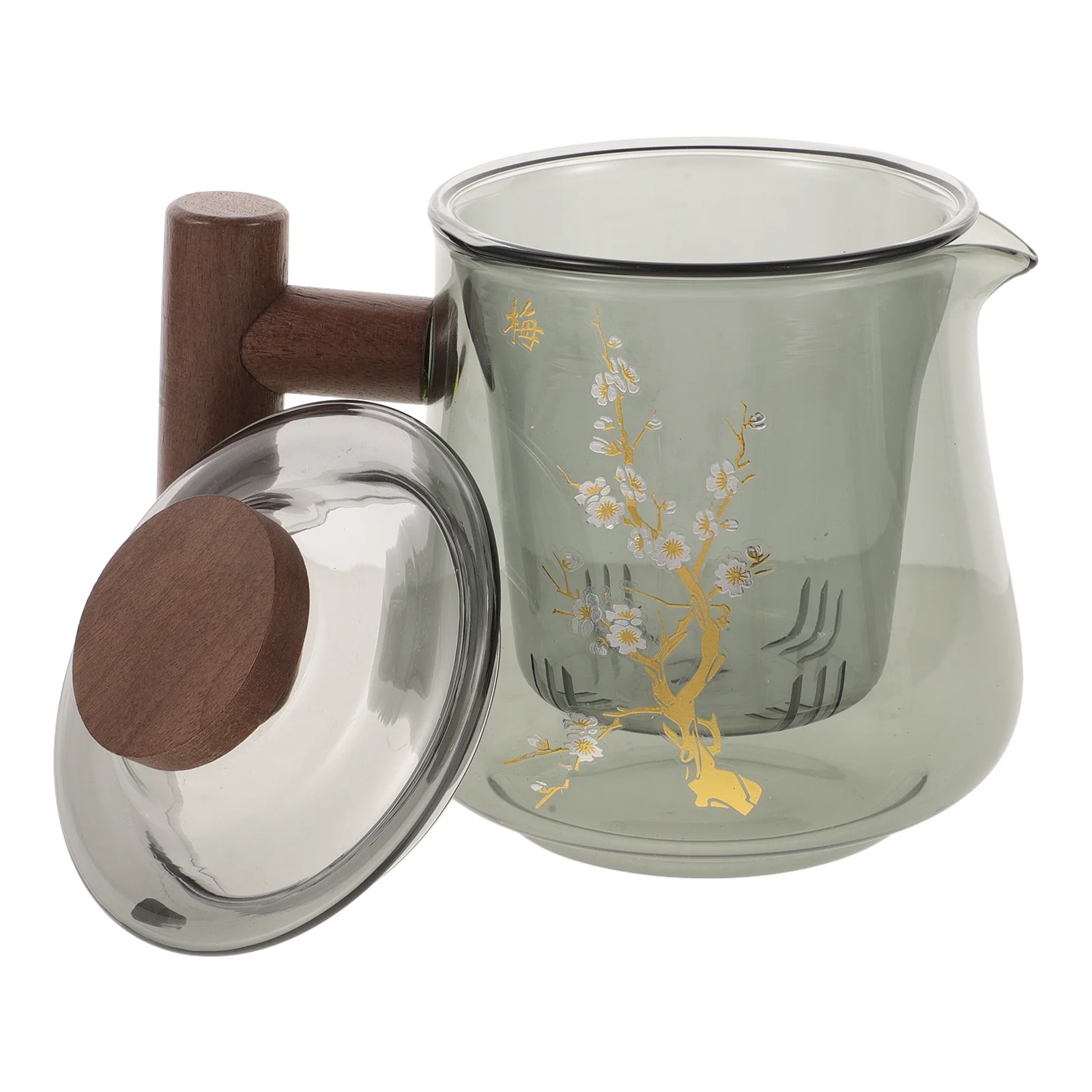 Borosilicate Glass Tea Set with Wood Handle and Lid Glass Teapot Cup for Home Office Brewing Loose Tea Stovetop Safe Heat
Borosilicate Glass Tea Set with Wood Handle and Lid Glass Teapot Cup for Home Office Brewing Loose Tea Stovetop Safe Heat