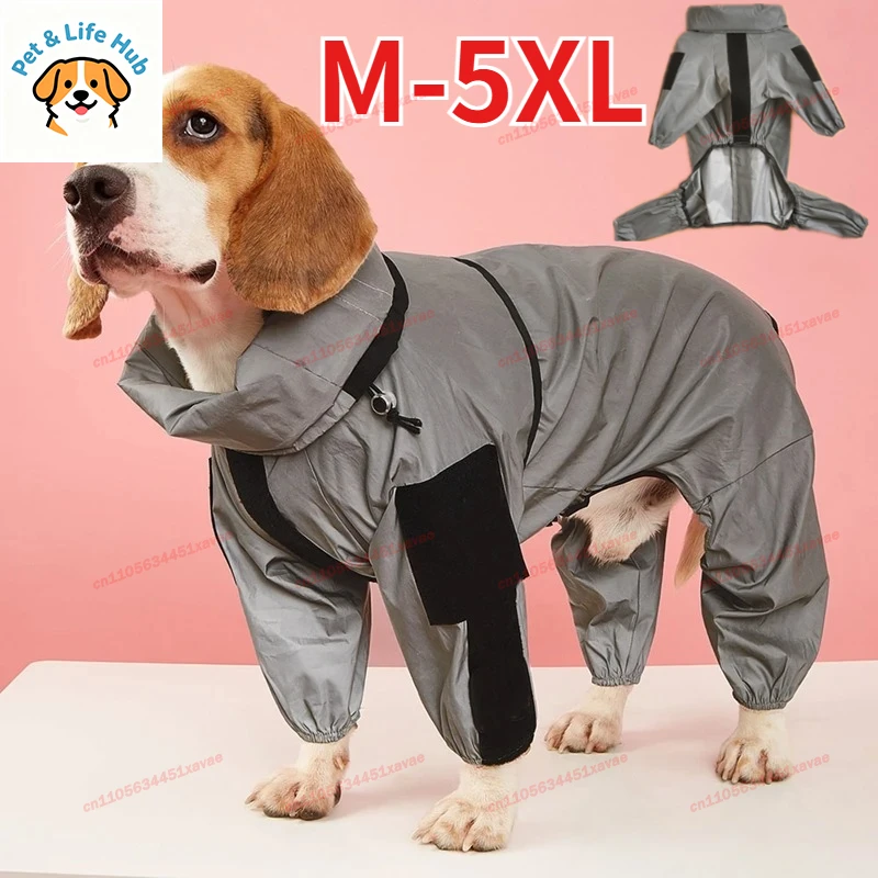 Luxury Designer Dog Raincoat Full Body Reflective Waterproof Overalls S M L Large Dogs Outdoor Anti Rain Pet Daily Supplies
Luxury Designer Dog Raincoat Full Body Reflective Waterproof Overalls S M L Large Dogs Outdoor Anti Rain Pet Daily Supplies