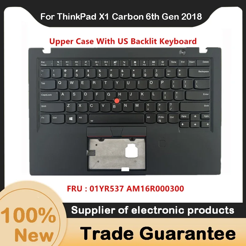 Новинка для Lenovo ThinkPad X1 Carbon 6-го поколения 2018, верхний чехол для упора для рук, клавиатура с подсветкой AM16R 000300 01YR573 01YR537
Новинка для Lenovo ThinkPad X1 Carbon 6-го поколения 2018, верхний чехол для упора для рук, клавиатура с подсветкой AM16R 000300 01YR573 01YR537