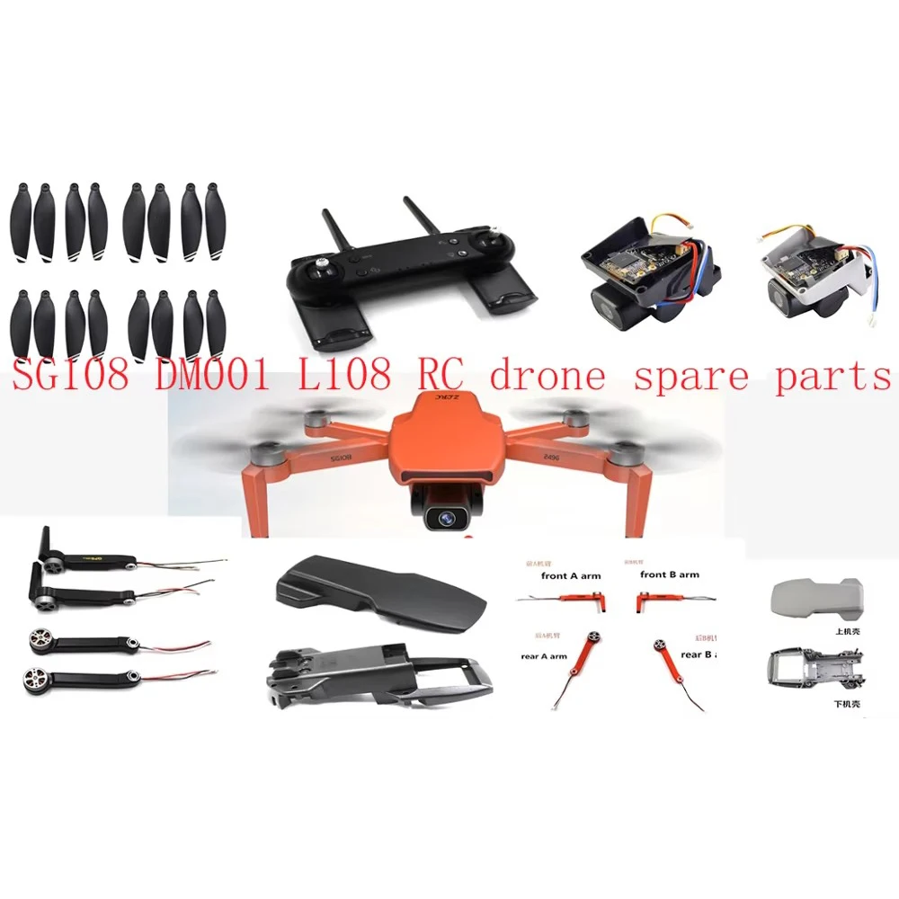 SG -108 SG108 DM001 L108 RC drone spare parts arm blade Remote control Charging line shell
SG -108 SG108 DM001 L108 RC drone spare parts arm blade Remote control Charging line shell
