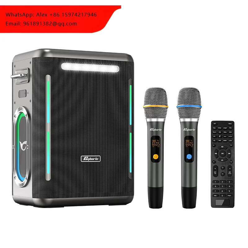 X15 400W Karaoke Machine, Stereo Bass Boombox With 2 UHF Wireless Microphones, Remote Control Karaoke Speaker For Adults & Kids
X15 400W Karaoke Machine, Stereo Bass Boombox With 2 UHF Wireless Microphones, Remote Control Karaoke Speaker For Adults & Kids