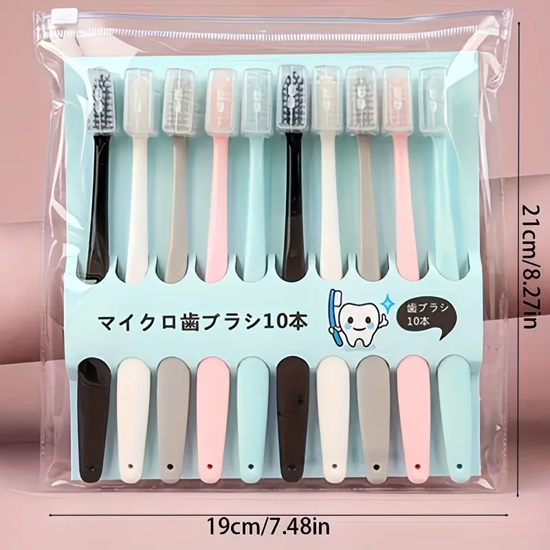 10pcs/set Teeth Deep Cleaning Toothbrush Soft Bristle Ultrafine Adult Tooth Brush Dental Oral Care Brush Portable Travel
10pcs/set Teeth Deep Cleaning Toothbrush Soft Bristle Ultrafine Adult Tooth Brush Dental Oral Care Brush Portable Travel