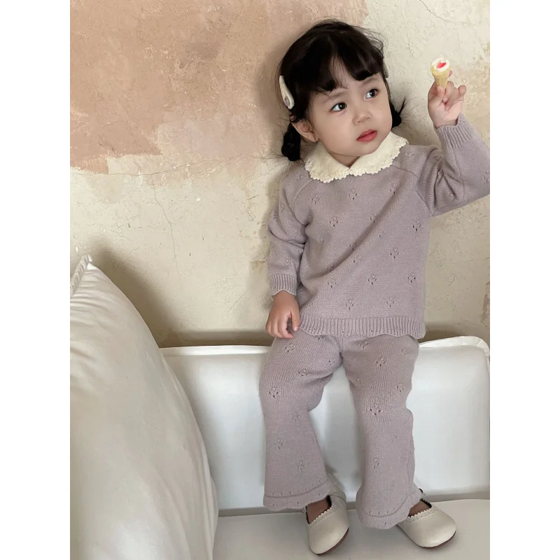 CutemilyAutumn Winter Girls Yuanbao Collar Raglan Sleeve Set Baby Girl Pullover Hand Crochet Collar Top+Trousers2Set
CutemilyAutumn Winter Girls Yuanbao Collar Raglan Sleeve Set Baby Girl Pullover Hand Crochet Collar Top+Trousers2Set