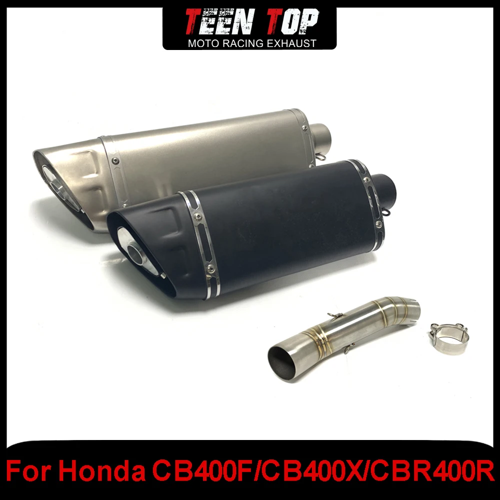 Stainless Steel For Honda CB400F CB400X CBR400R Slip-on Exhaust Connect Tube Motorcycle 51mm Exhaust Muffler CB400X 2018-2020
Stainless Steel For Honda CB400F CB400X CBR400R Slip-on Exhaust Connect Tube Motorcycle 51mm Exhaust Muffler CB400X 2018-2020