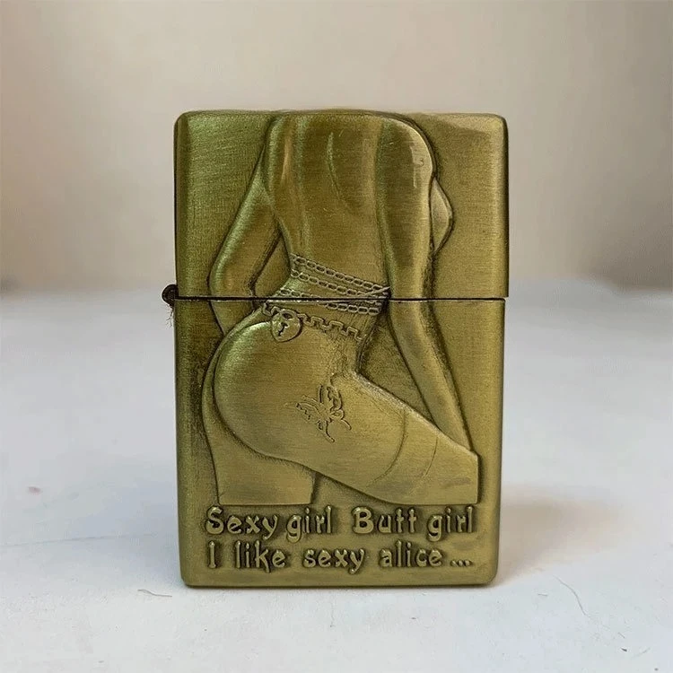 Bronze Oil Lighter with Beautiful Female Relief Metal Carving Craftsmanship Retro Style Torch Lighter Refillable Lighter Gadget
Bronze Oil Lighter with Beautiful Female Relief Metal Carving Craftsmanship Retro Style Torch Lighter Refillable Lighter Gadget