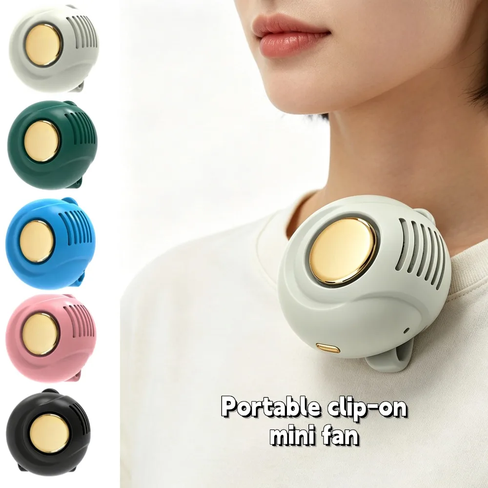Portable Clip-on Mini Fan Handheld Wearable Bladeless Snap On Silent Fan USB Charging For Camping Travel Working
Portable Clip-on Mini Fan Handheld Wearable Bladeless Snap On Silent Fan USB Charging For Camping Travel Working
