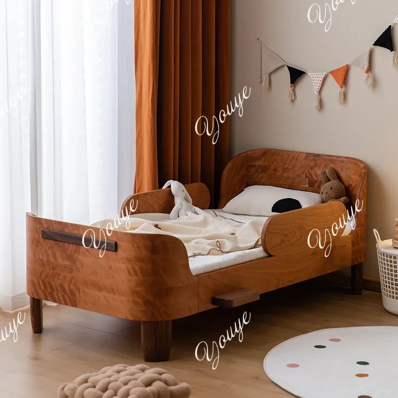 N49 Jilu Life Island Children's Bed Pure Solid Wood Cherry Wood Single Bed Boys and Girls Guardrail Crib Splicing Queen Bed
N49 Jilu Life Island Children's Bed Pure Solid Wood Cherry Wood Single Bed Boys and Girls Guardrail Crib Splicing Queen Bed
