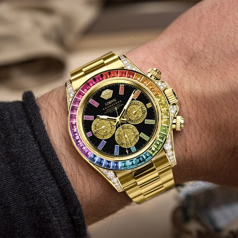 LOBINNI High-End Automatic Mechanical Men's Watch Luxury Switzerland Sapphire Crystal Multi-Function Waterproof Clock L19030
LOBINNI High-End Automatic Mechanical Men's Watch Luxury Switzerland Sapphire Crystal Multi-Function Waterproof Clock L19030