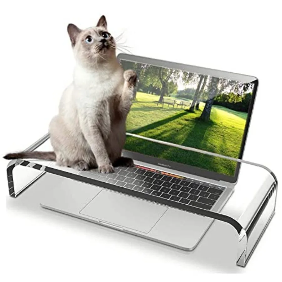 Clear Acrylic Monitor Stand, Keyboard Cover Protector Anti-Cat Prevent Cats from Touching Keyboard, Stand for Laptop, 1525-001
Clear Acrylic Monitor Stand, Keyboard Cover Protector Anti-Cat Prevent Cats from Touching Keyboard, Stand for Laptop, 1525-001