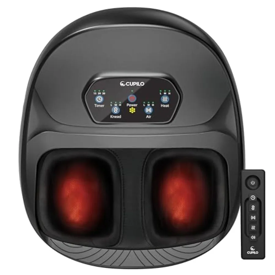 Foot Massager with Heat for Home Use, PVC Material, Black Color, Upgraded Full Foot Massage for Neuropathy Relief
Foot Massager with Heat for Home Use, PVC Material, Black Color, Upgraded Full Foot Massage for Neuropathy Relief