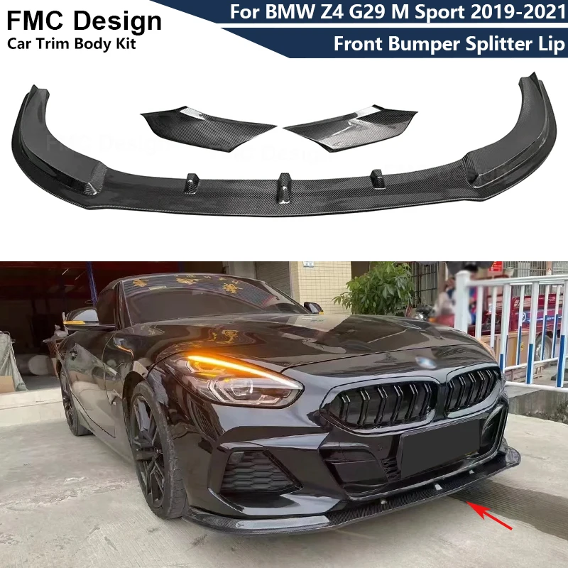 For BMW Z4 G29 M Sport 2019 2020 2021 Carbon Fiber Front Bumper Splitter Lip Spoiler Front Lip Chin Body kits
For BMW Z4 G29 M Sport 2019 2020 2021 Carbon Fiber Front Bumper Splitter Lip Spoiler Front Lip Chin Body kits