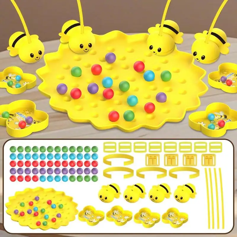 Bumblebee catch game, interactive board game, family party toy. Educational early education board game toys
Bumblebee catch game, interactive board game, family party toy. Educational early education board game toys