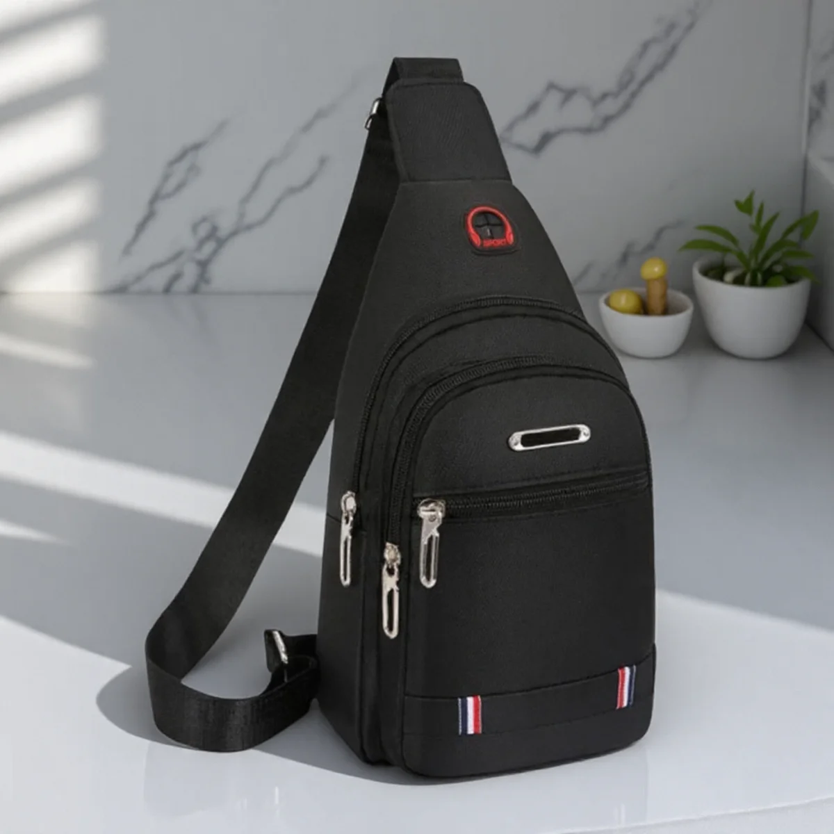 Unisex Canvas Oxford Cloth Sports Small Backpack Leisure Shoulder Messenger Bag for Men Women
Unisex Canvas Oxford Cloth Sports Small Backpack Leisure Shoulder Messenger Bag for Men Women