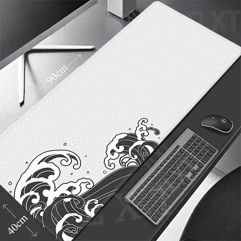 Mouse Pads Black White Great WaveTable Mats Large Gamer Mousepads Computer Mousepad Company Big Desk Pads 100x50cm Mouse Mat
Mouse Pads Black White Great WaveTable Mats Large Gamer Mousepads Computer Mousepad Company Big Desk Pads 100x50cm Mouse Mat
