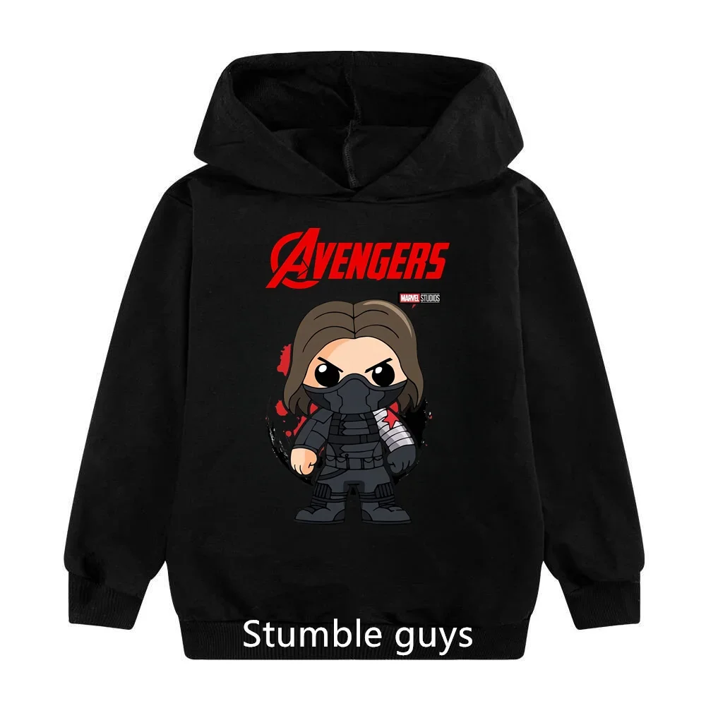 Осенняя Спортивная толстовка с капюшоном для детей с героями Диснея Marvel, милые свободные повседневные толстовки для мальчиков и девочек
Осенняя Спортивная толстовка с капюшоном для детей с героями Диснея Marvel, милые свободные повседневные толстовки для мальчиков и девочек