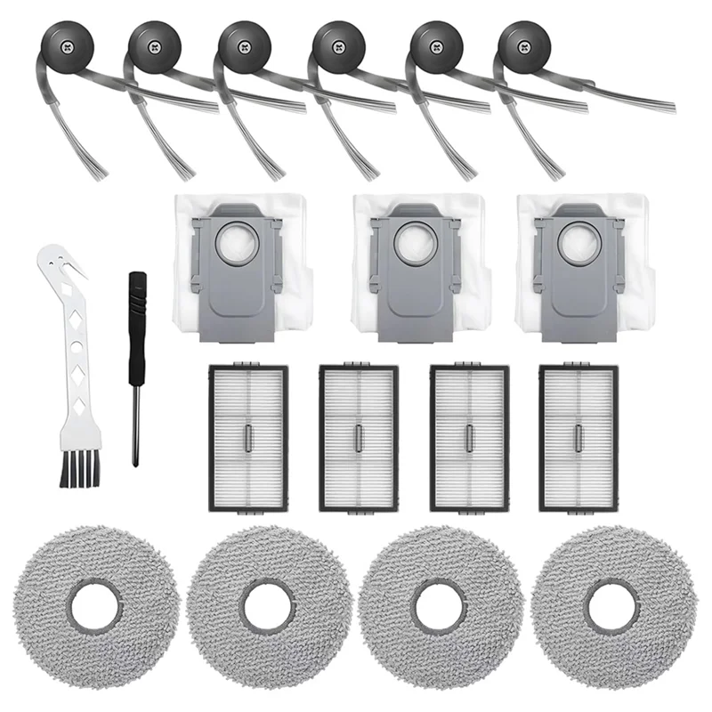 【24H-Sale!】Vacuum Cleaner Accessories Kit For Roborock Saros Z70:Side Brush, Hepa Filter, Mop Cloth, Dust Bags 
【24H-Sale!】Vacuum Cleaner Accessories Kit For Roborock Saros Z70:Side Brush, Hepa Filter, Mop Cloth, Dust Bags