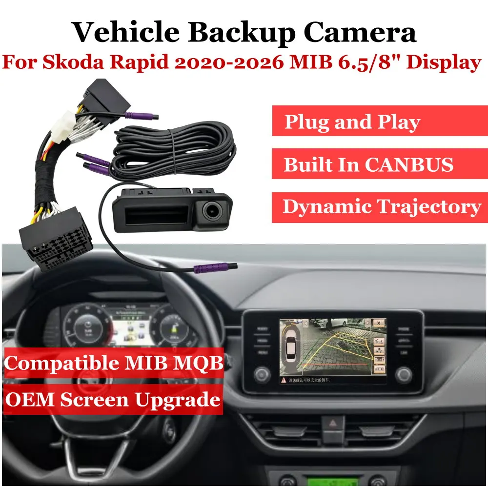 Plug & Play Car Rear View Camera For Skoda Rapid NW 2020-2026 MQB MIB 6.5"/8" Screen Vehicle Backup Image Upgrade Accessories
Plug & Play Car Rear View Camera For Skoda Rapid NW 2020-2026 MQB MIB 6.5"/8" Screen Vehicle Backup Image Upgrade Accessories