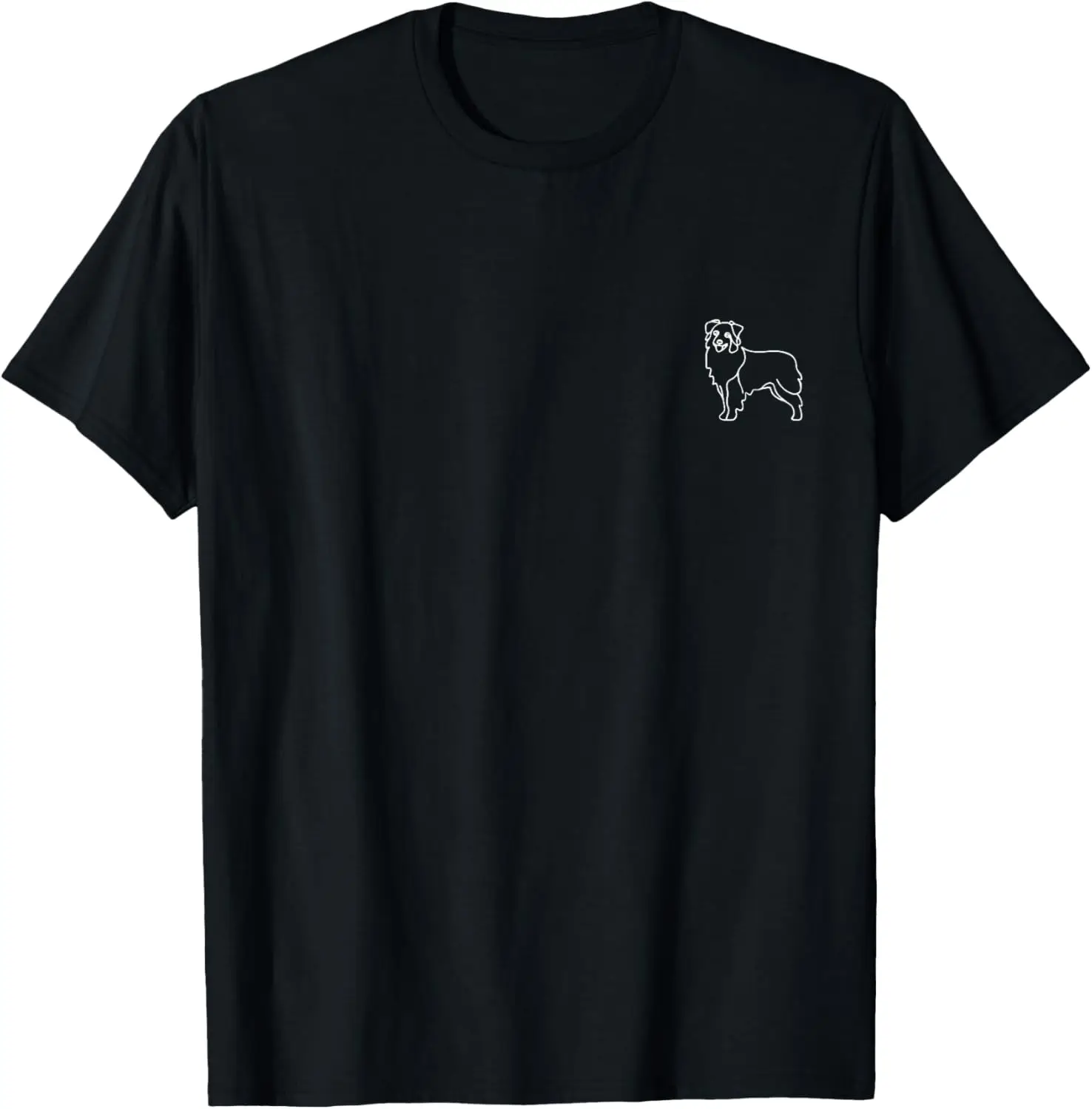 Australian Shepherd Minimalist Outline Graphic T-Shirt Soft Breathable Cotton Crewneck Tee for Dog Lovers
Australian Shepherd Minimalist Outline Graphic T-Shirt Soft Breathable Cotton Crewneck Tee for Dog Lovers