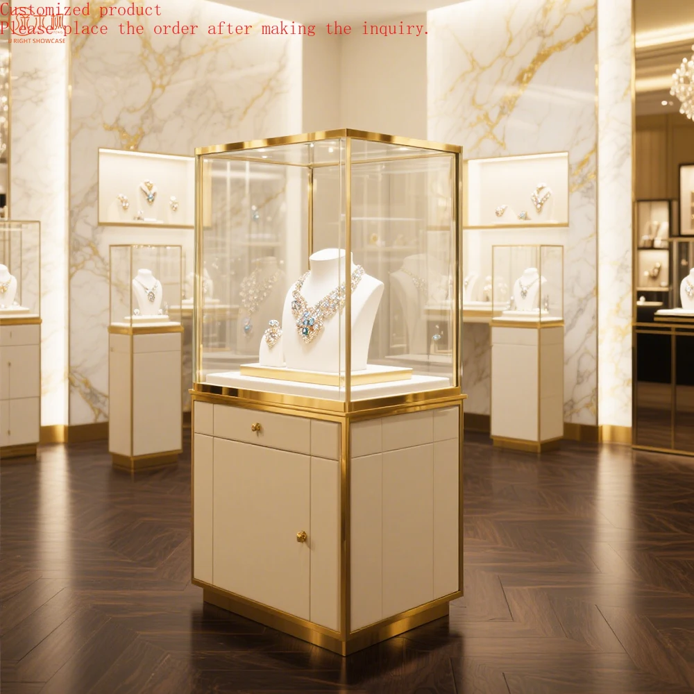 Custom.Custom Jewelry Showcases Wholesale Diamond Boutique Display Design Glass Jewelry Display Case with Lock
Custom.Custom Jewelry Showcases Wholesale Diamond Boutique Display Design Glass Jewelry Display Case with Lock