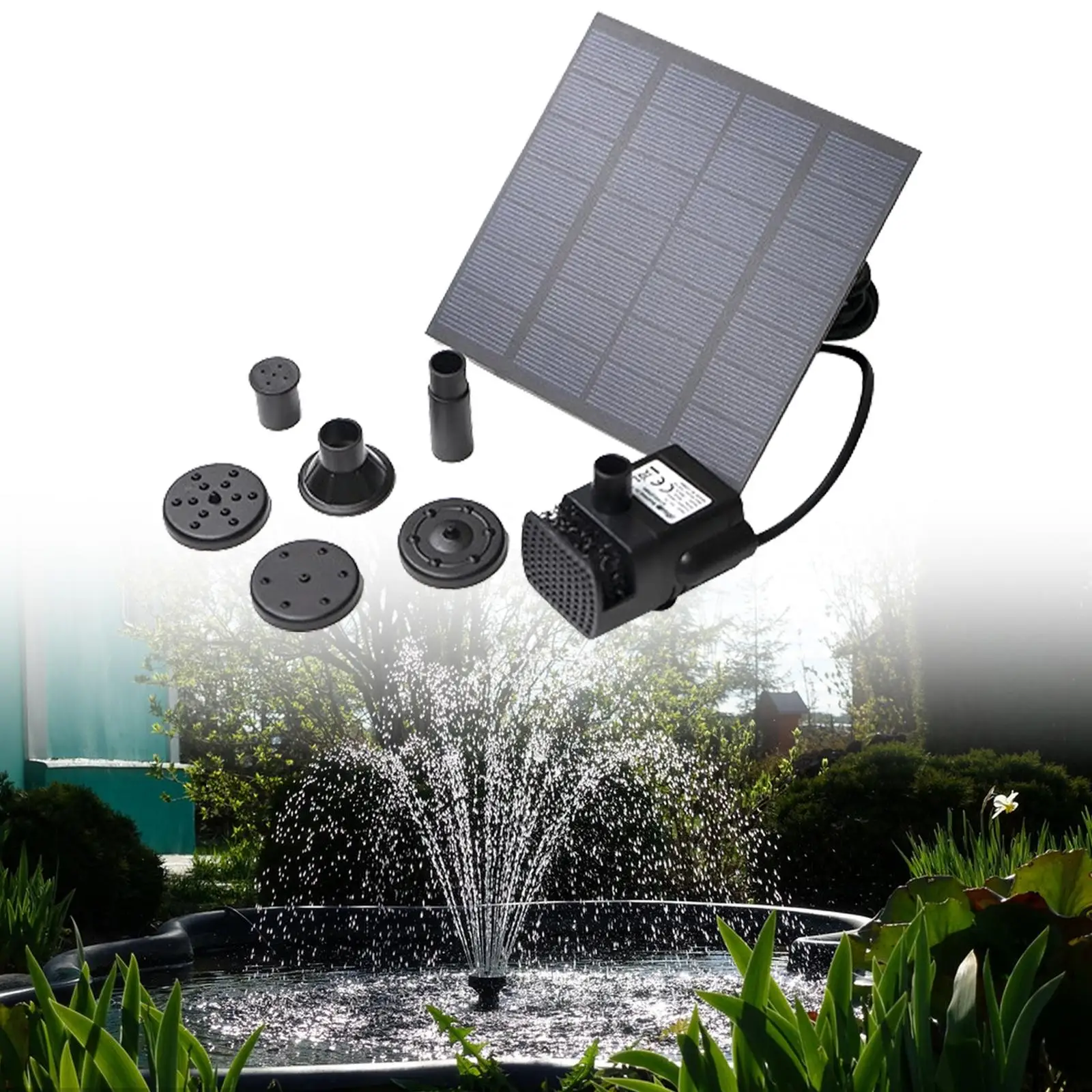 Solar Water Pump Solar Powered Water Fountain Pump Solar Fountain Pump with 6 Nozzles for Garden
Solar Water Pump Solar Powered Water Fountain Pump Solar Fountain Pump with 6 Nozzles for Garden
