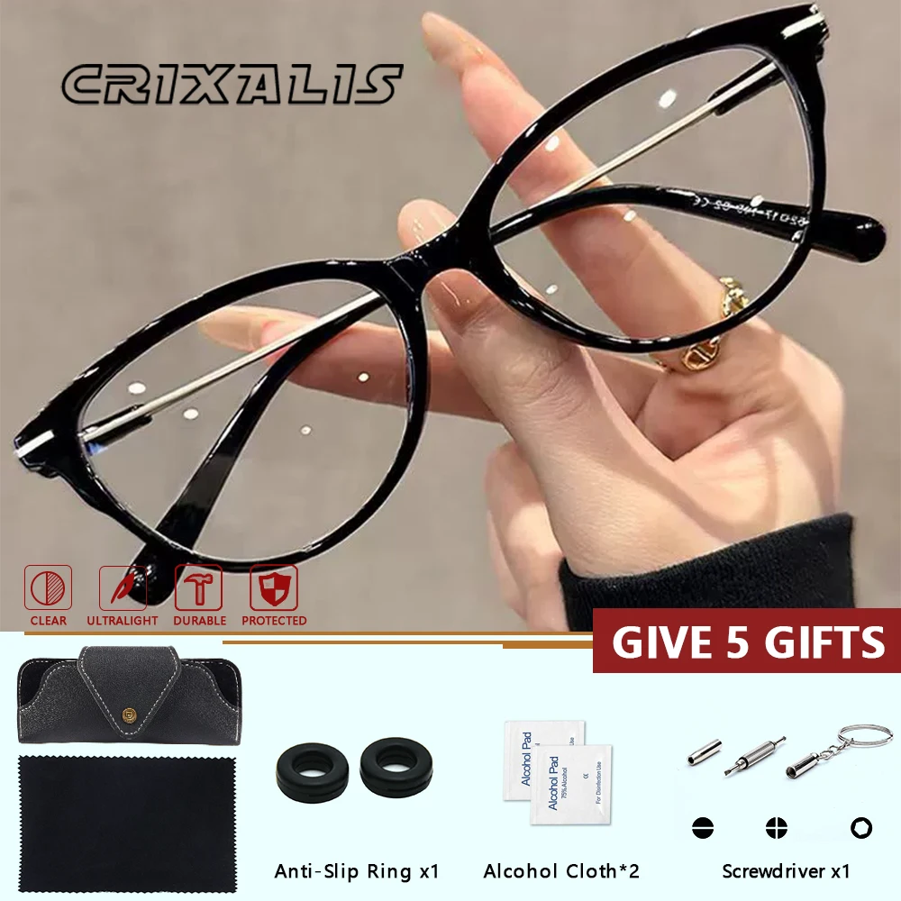 CRIXALIS очки по рецепту для женщин кошачий глаз оптические линзы с рецептом анти-синие лучи очки для чтения индивидуальные очки
CRIXALIS очки по рецепту для женщин кошачий глаз оптические линзы с рецептом анти-синие лучи очки для чтения индивидуальные очки