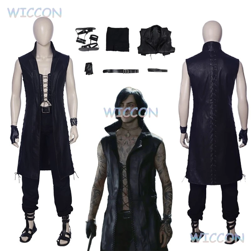 Игра DMC 5 V Vitale Devil Косплей Костюм Парик Униформа Наряд May Cry Косплей Костюм На Заказ Хэллоуин Вечеринка Мужская Одежда
Игра DMC 5 V Vitale Devil Косплей Костюм Парик Униформа Наряд May Cry Косплей Костюм На Заказ Хэллоуин Вечеринка Мужская Одежда