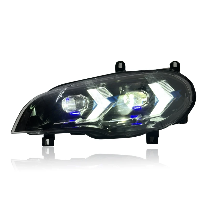 SJC Auto for BMW' X5 E70 Headlight Assembly 07-13 Modified LED Daytime Running Lights Turn Signals LED Lens Front Lamp Car Parts
SJC Auto for BMW' X5 E70 Headlight Assembly 07-13 Modified LED Daytime Running Lights Turn Signals LED Lens Front Lamp Car Parts