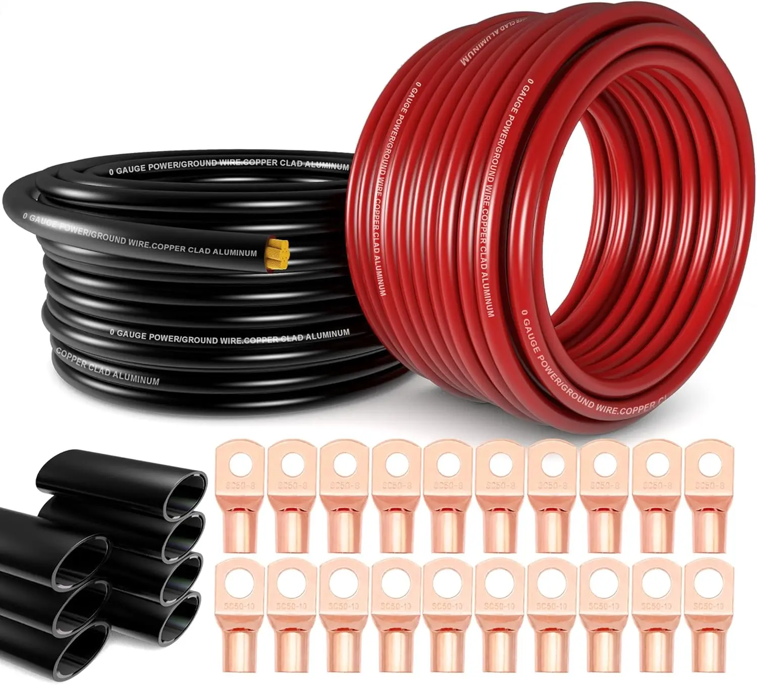 1/0 Gauge Wire 20ft Each Red Black CCA Primary Automotive Wire for Car Amplifier Power Ground Cable Battery Solar Auto RV
1/0 Gauge Wire 20ft Each Red Black CCA Primary Automotive Wire for Car Amplifier Power Ground Cable Battery Solar Auto RV