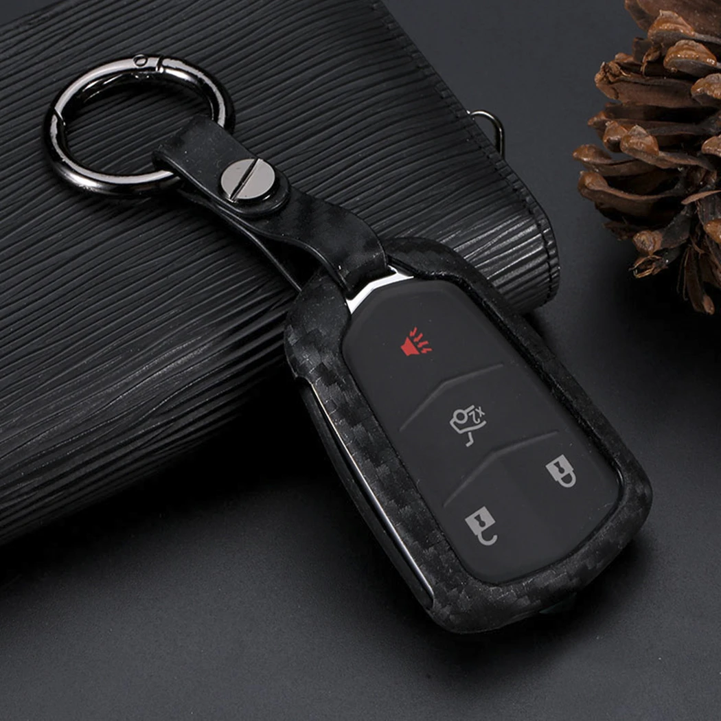 WFMJ Black Carbon Fiber Key Case Cover Chain For Cadillac Escalade CT6 XT5 ATS CTS
WFMJ Black Carbon Fiber Key Case Cover Chain For Cadillac Escalade CT6 XT5 ATS CTS