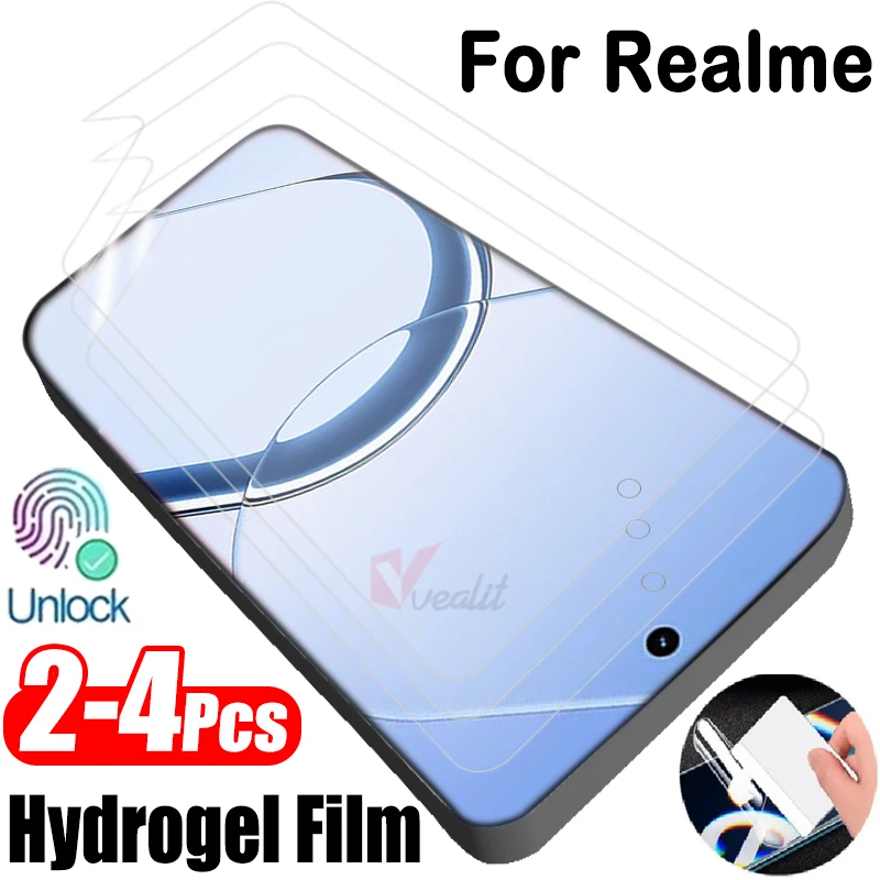 2-4Pcs Full Cover Hydrogel Film For Realme 16 Pro+ 15T 15 Pro Soft Silicone Screen Protector for Realme Note 80 70 60 Film
2-4Pcs Full Cover Hydrogel Film For Realme 16 Pro+ 15T 15 Pro Soft Silicone Screen Protector for Realme Note 80 70 60 Film
